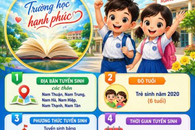 Thông báo tuyển sinh vào lớp 1 năm học 2026-2027
