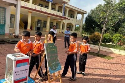 HỌC SINH TRƯỜNG TIỂU HỌC HOÀNG DIỆU HƯỚNG VỀCÁC TỈNH PHÍA BẮC – CHIA SẺ YÊU THƯƠNG, ỦNG HỘ ĐỒNG BÀO BỊ ẢNH HƯỞNG BÃO LỤT